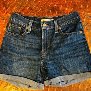 Levi's Dark Blue Jean Shorts